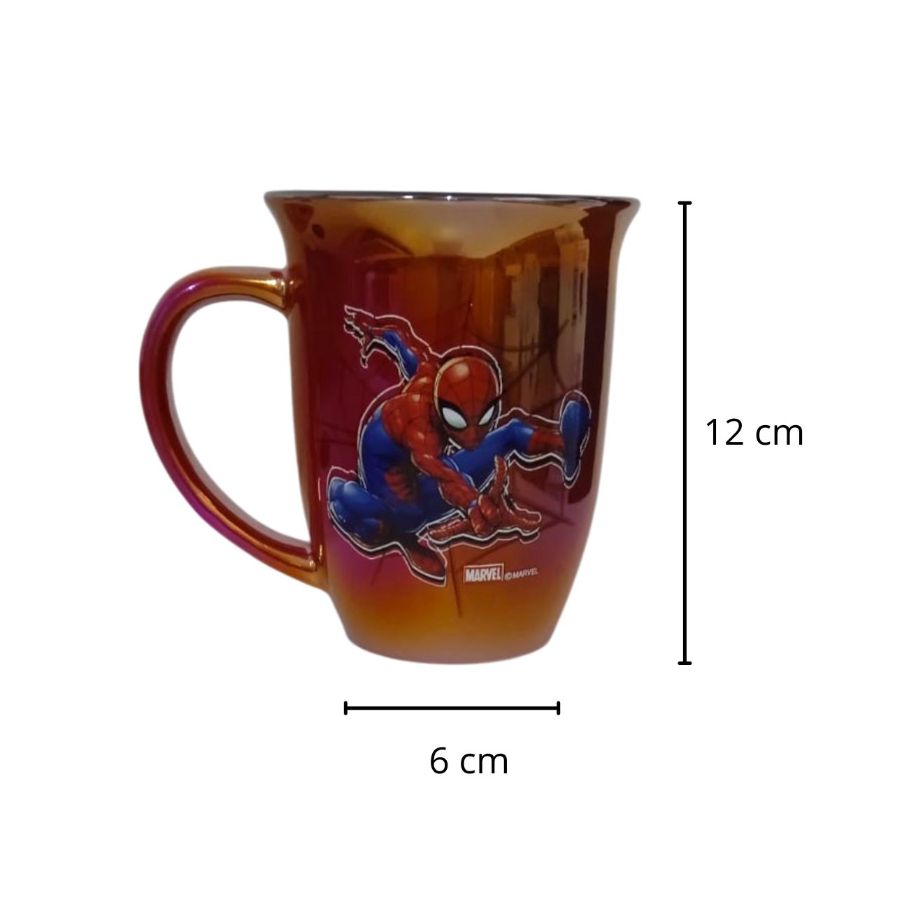 Taza iridiscente Spiderman de Cerámica 470 ml