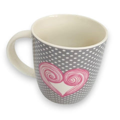 Taza con Lunares blancos de Porcelana 1 Pieza