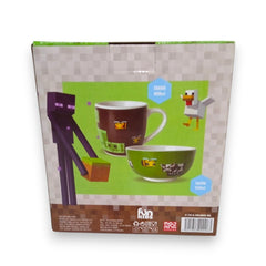 Taza y tazón Minecraft de cerámica multicolor 400 ml 550 ml