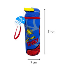 Botella Spiderman para Niños Plástico con funda 600 ml