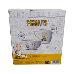 Taza y Tazón Snoopy Peanuts Cerámica 550 ml y 400 ml