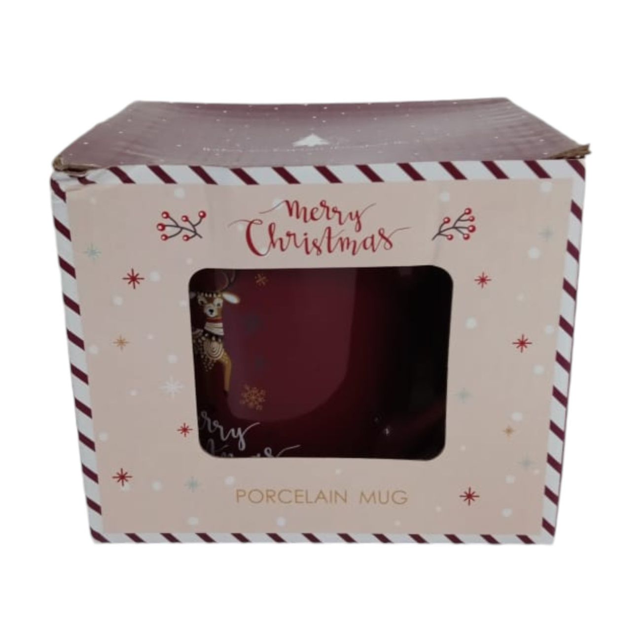 Taza de reno Merry Christmas de Porcelana 1 pieza