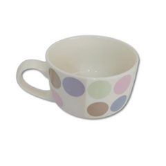 Taza de Cerámica de círculos de colores 1 pieza