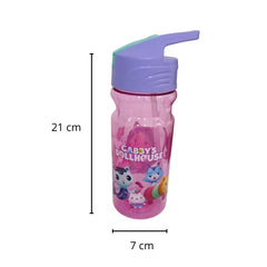 Botella con popote Gaby Dollhouse para Niñas Plástico 600 ml