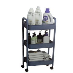 Carro de almacenamiento gris de+ de Plástico 1 pieza