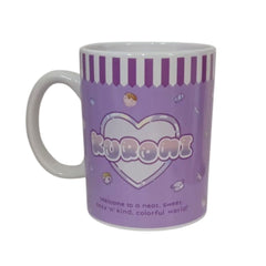 Taza con caja Kuromi de Cerámica color lila 480 ml