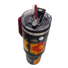 Termo con popote Harry Potter Hogwarts Acero Inoxidable 1.2L