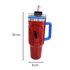 Termo con popote Spiderman doble pared Plástico 1.2 L