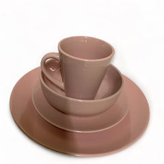 Vajilla de Porcelana color rosa 16 piezas