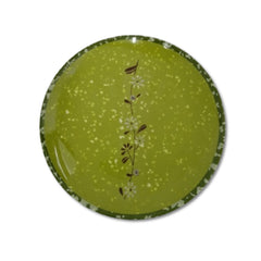 Plato verde de melanina 1 pieza de 25 cm
