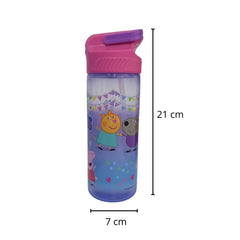 Botella con popote Peppa Pig para Niñas Plástico 600 ml