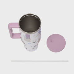 Termo Mamgos Yoga incluye popote Acero inoxidable 1.2 L