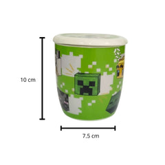 Taza con tapa Minecraft Cerámica multicolor 385 ml