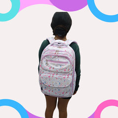 Mochila Escolar Gimnasia Mamgos para Niñas lila 1 pieza
