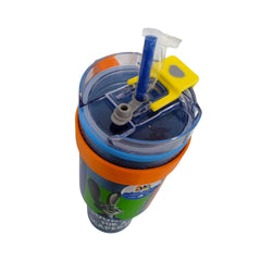 Termo con popote Zootopia multicolor Acero inoxidable 1.2 L