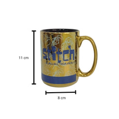 Taza Stitch color dorado de Cerámica 430 ml