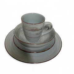 Vajillas de Porcelana color azul 16 piezas