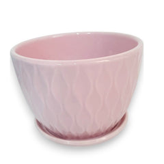 Maceta color Rosa de Cerámica 1 pieza 11 x 15 cm