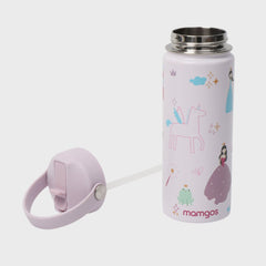 Termo con popote Mamgos Princesa 2.0 Acero inoxidable 530 ml