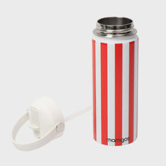 Termo Mamgos Líneas Blancas y Rojas Acero inoxidable 530 ml