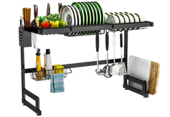 Escurridor de Platos negro Acero inoxidable  65 cm 1 pieza