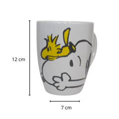 Taza Snoopy Peanuts Cerámica color blanca 500 ml
