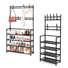 Mueble organizador de zapatos de Metal color Negro