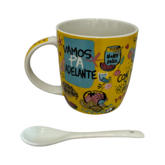 Taza Con Cuchara Vamos Pa Adelante