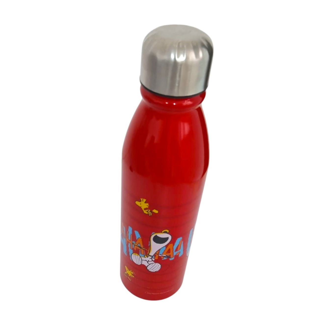 Botella Snoopy Peanuts color roja de Aluminio 600 ml