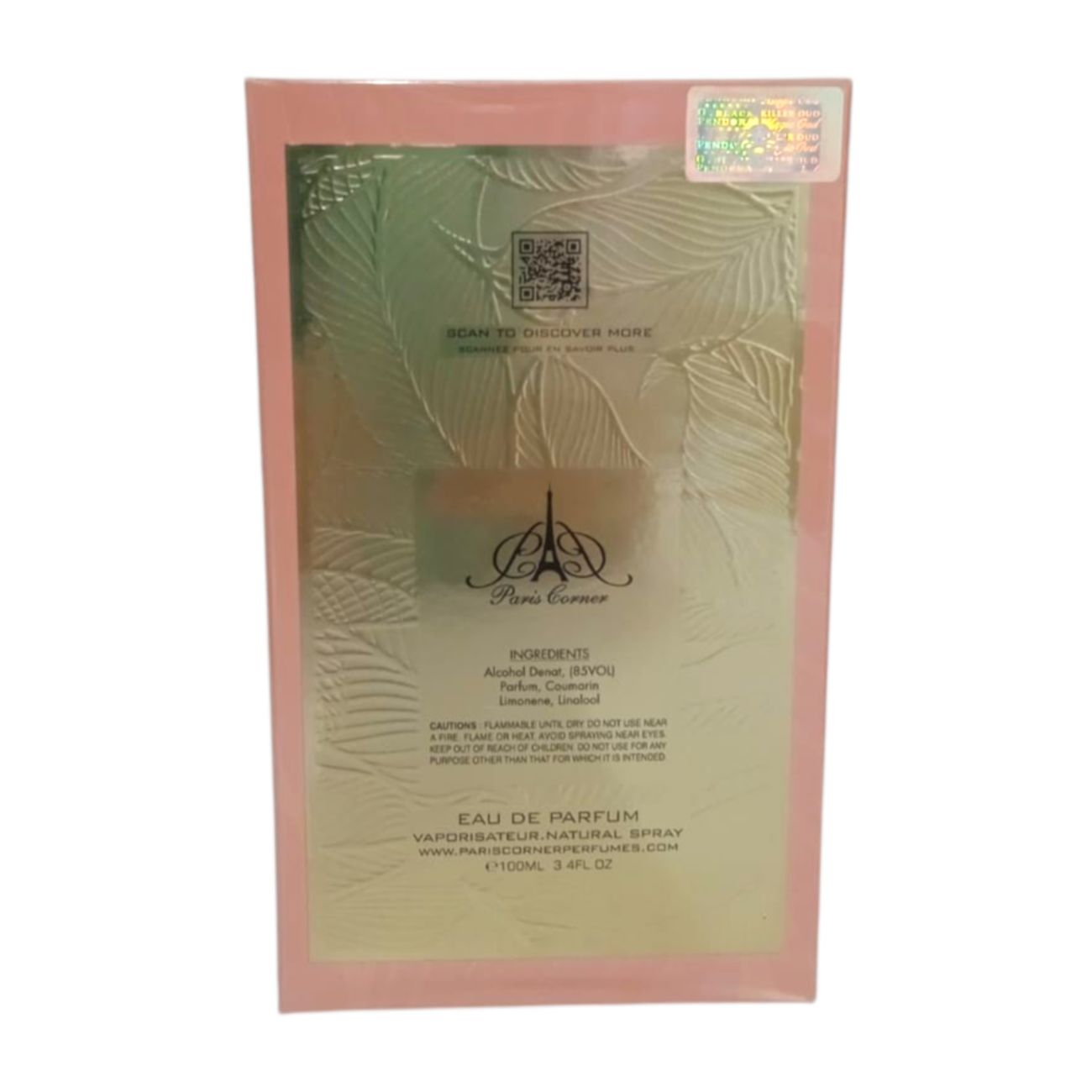 Perfume de mujer Paris Corner Qissa Pink Eau de Parfum 100ml