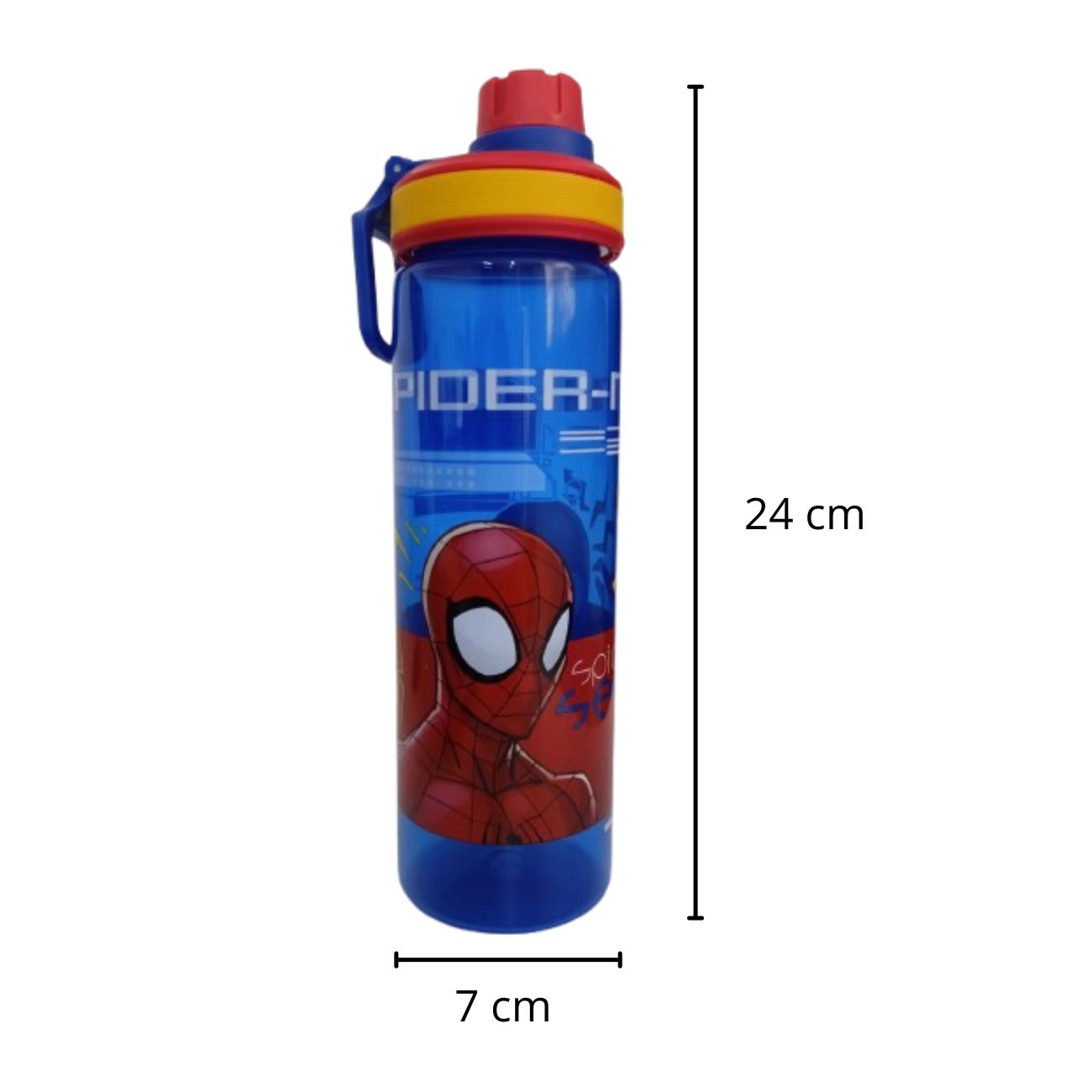 Botella Spiderman para Niños de Plástico 600 ml
