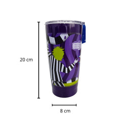 Termo BEETLEJUICE morado doble pared Acero inoxidable 580 ml