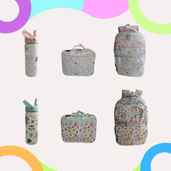 Kits de Mochilas Escolares Selva Mamgos para Niños 3 Piezas