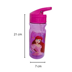 Botella con popote Princesas para Niñas Plástico 600 ml