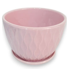 Maceta color Rosa de Cerámica 1 pieza 11 x 15 cm