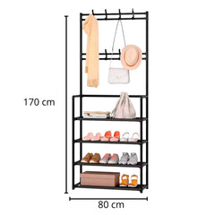 Mueble organizador de zapatos de Metal color Negro
