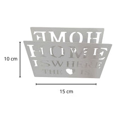 Servilletero Blanco Home is where de Metal 1 pieza