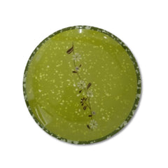 Plato verde de melanina 1 pieza de 25 cm