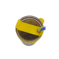 Termo con popote Bob Esponja amarillo Acero inoxidable 1.2 L