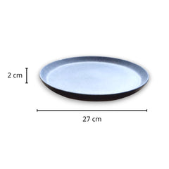 Plato Trinche color azul de Cerámica 1 pieza 27 cm