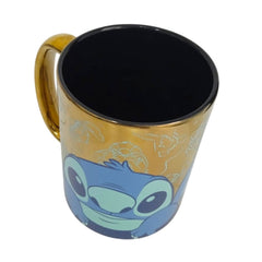 Taza Stitch color dorado de Cerámica 430 ml