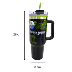 Termo con popote Jurassic Park Acero inoxidable 1.2 L