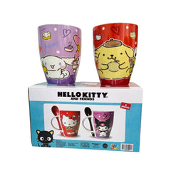 Duo de Tazas Hello Kitty and Friends Porcelana 310 ml