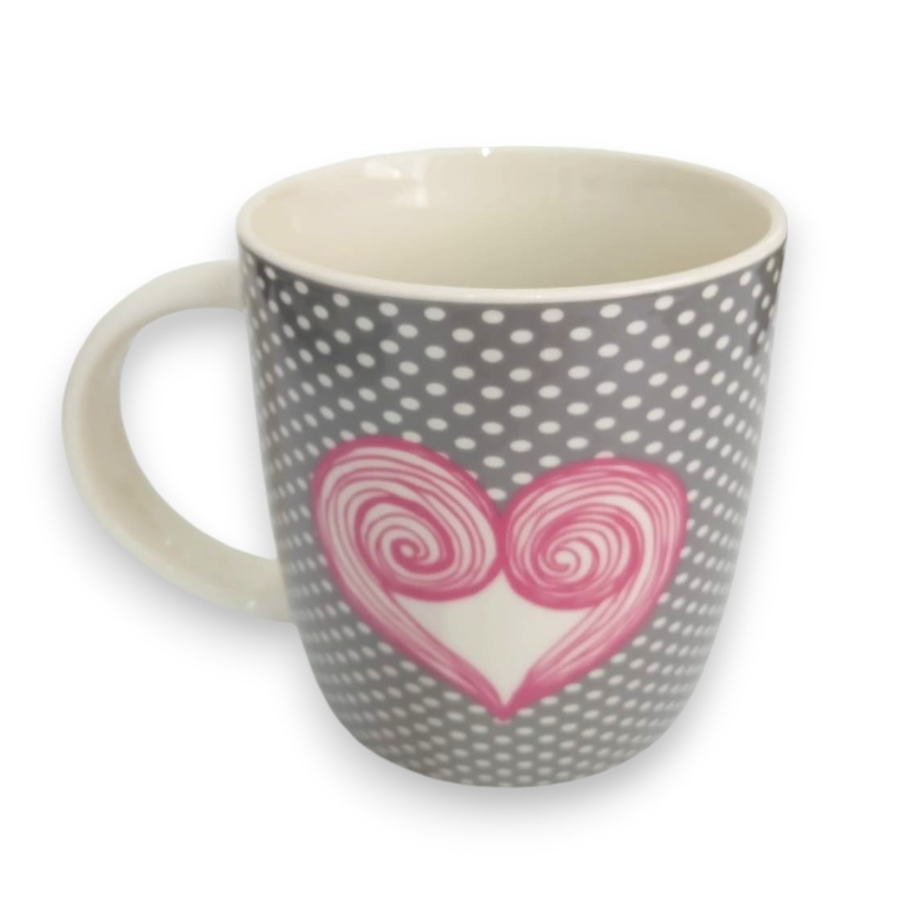 Taza con Lunares blancos de Porcelana 1 Pieza