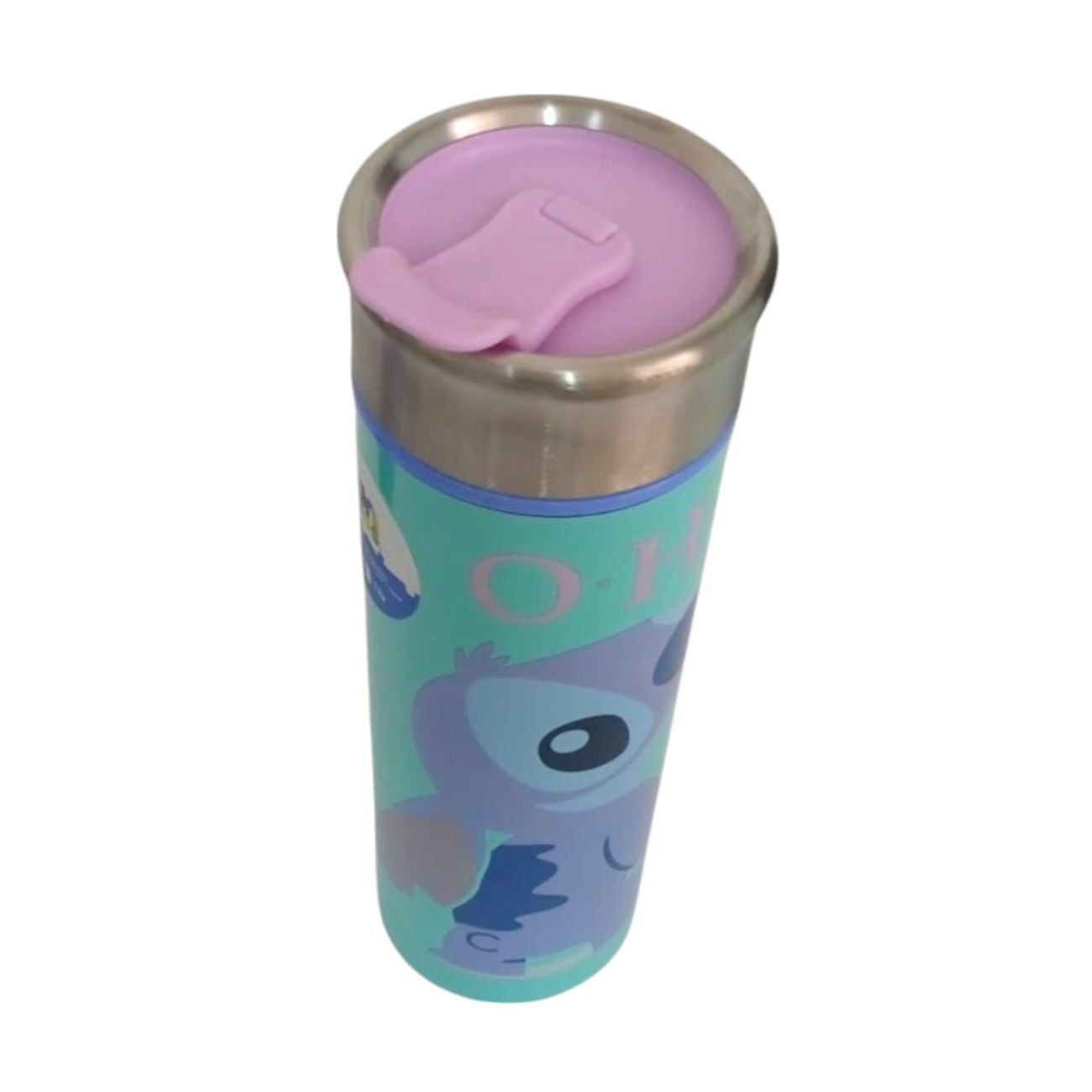 Termo Stitch color aqua de Acero inoxidable 430 ml