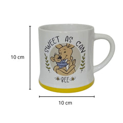 Taza Winnie Pooh de cerámica color blanca 500 ml