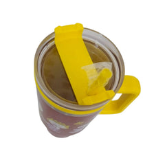 Termo con popote Snoopy Peanuts rojo Acero inoxidable 1.2 L