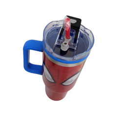 Termo con popote Spiderman doble pared Plástico 1.2 L