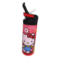 Botella con popote Hello Kitty para Niñas Plástico 600 ml