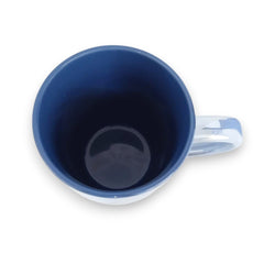Taza Jumbo Stitch iridiscente azul claro cerámica 750 ml